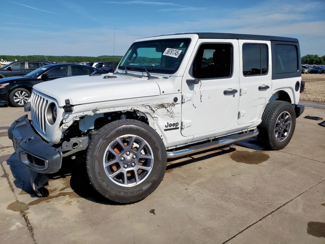 2021 Jeep Wrangler Unlimited Sport Copart, lot number: 58761745, vin: 1C4HJXDN3MW729708. Thumbnail 1