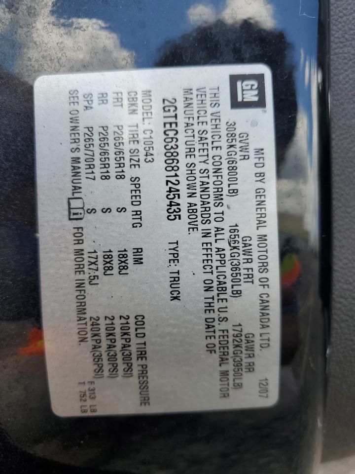 2008 GMC New Sierra C1500 Denali Copart, lot number: 57628415, vin: 2GTEC638681245435. Thumbnail 12