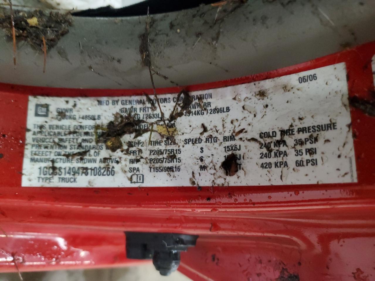 2007 Chevrolet Colorado Copart, lot number: 55565505, vin: 1GCCS149478108266. Thumbnail 12