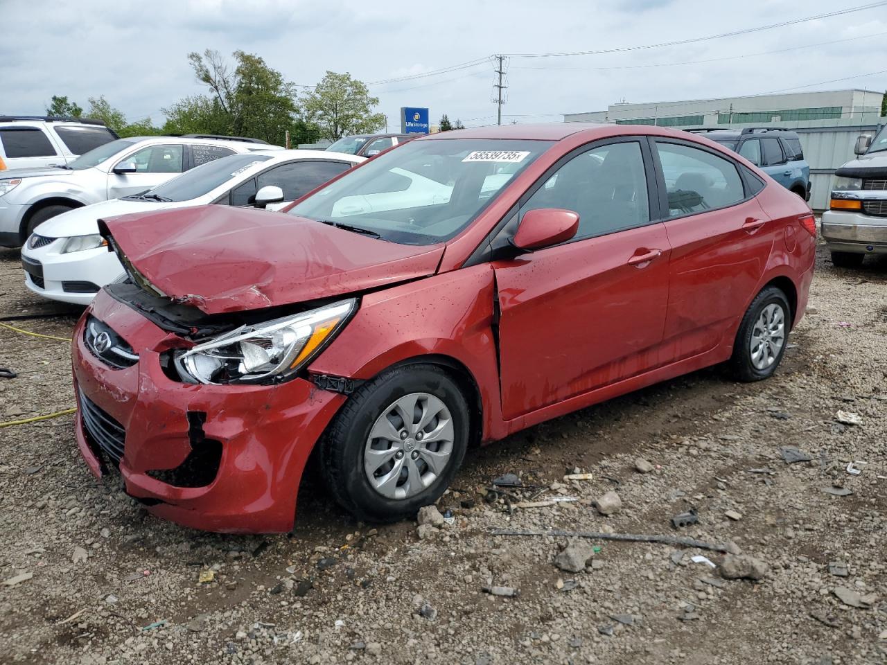 2017 Hyundai Accent Se Copart, lot number: 58539735, vin: KMHCT4AE1HU358732. Thumbnail 1