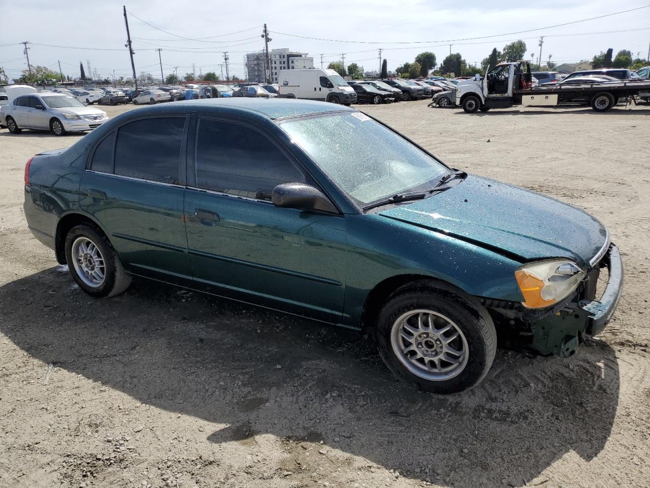 2001 Honda Civic Lx Copart, lot number: 56766155, vin: JHMES16571S004494. Thumbnail 4