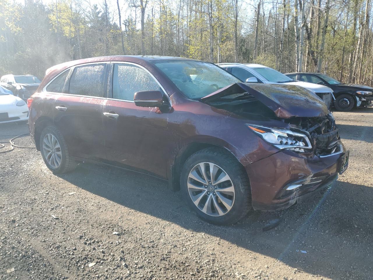 2016 Acura Mdx Technology Copart, lot number: 55939355, vin: 5FRYD4H48GB503243. Thumbnail 4
