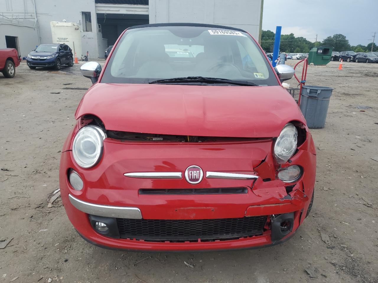 2013 Fiat 500 Lounge Copart, lot number: 59169585, vin: 3C3CFFERXDT718464. Thumbnail 5