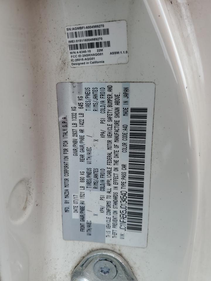 2018 Fiat 124 Spider Classica Copart, lot number: 58321195, vin: JC1NFAEK5J0134540. Thumbnail 12