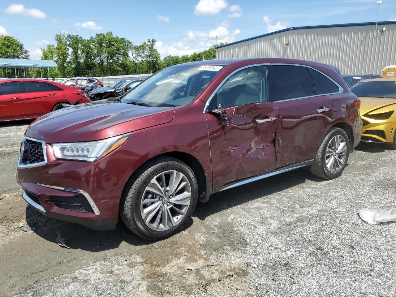 2018 Acura Mdx Technology Copart, lot number: 56450505, vin: 5J8YD4H79JL013024. Thumbnail 1