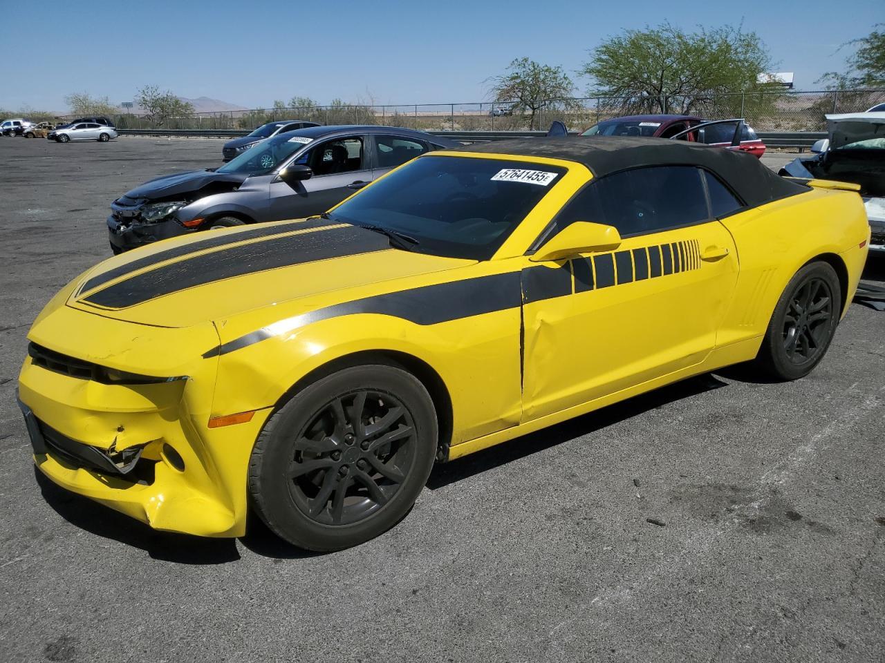 2015 Chevrolet Camaro Lt Copart, lot number: 57641455, vin: 2G1FD3D32F9227007. Thumbnail 1
