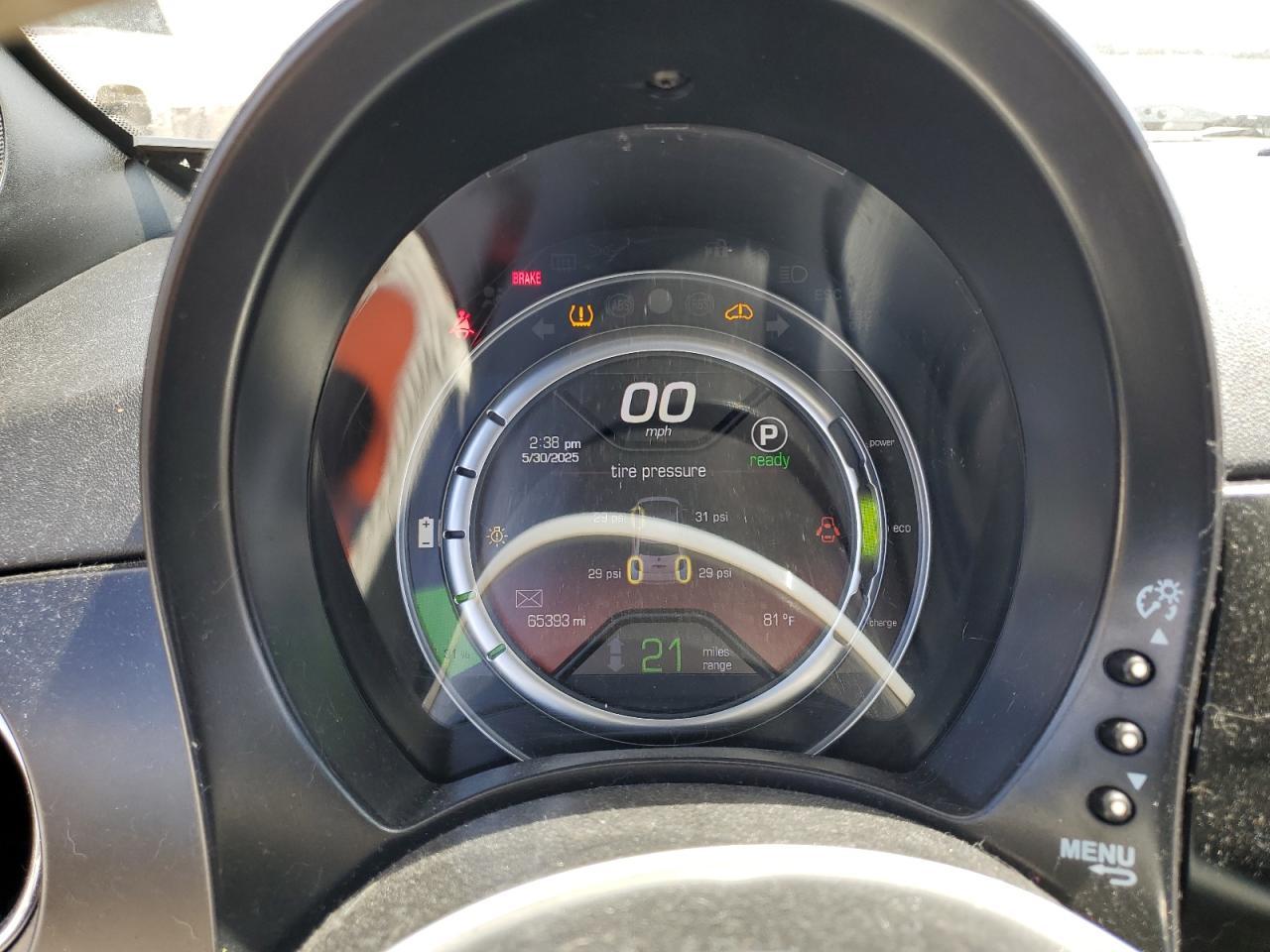 2017 Fiat 500 Electric Copart, lot number: 58864585, vin: 3C3CFFGE5HT524117. Thumbnail 9