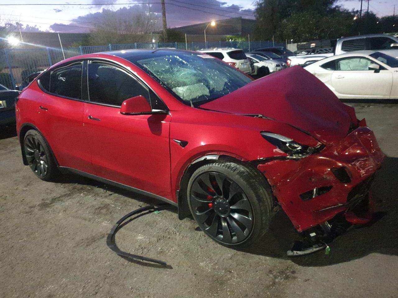 2022 Tesla Model Y Copart, lot number: 59408105, vin: 7SAYGDEF9NF510183. Thumbnail 4