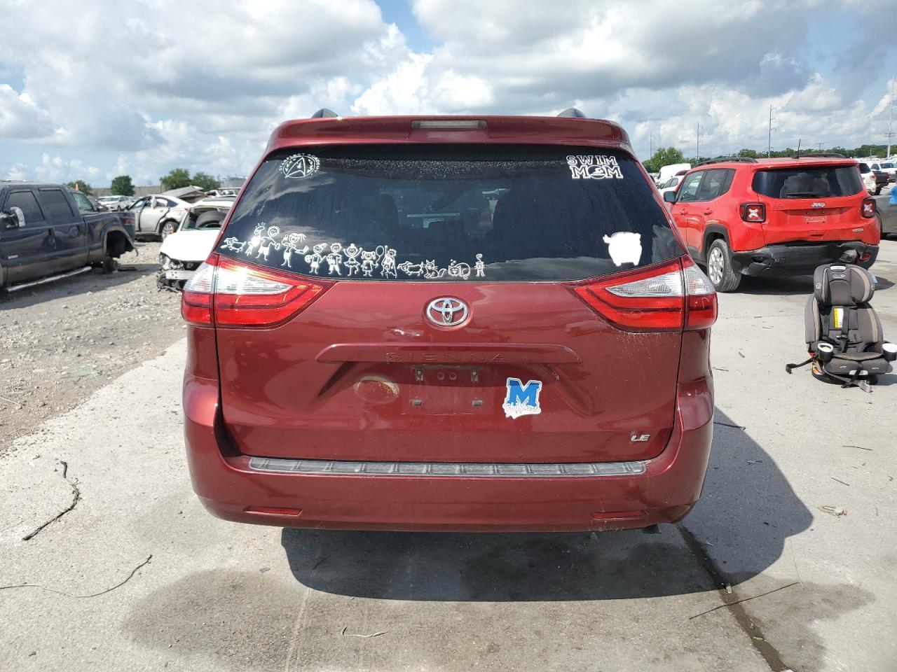 2017 Toyota Sienna Le Copart, lot number: 58005395, vin: 5TDKZ3DC1HS890926. Thumbnail 6
