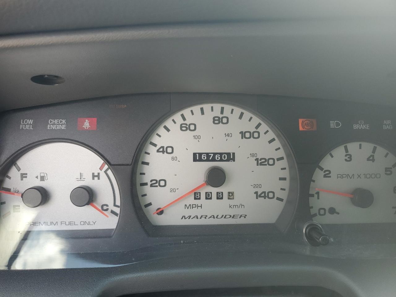 2003 Mercury Marauder Copart, lot number: 56279895, vin: 2MEHM75V03X638967. Thumbnail 9