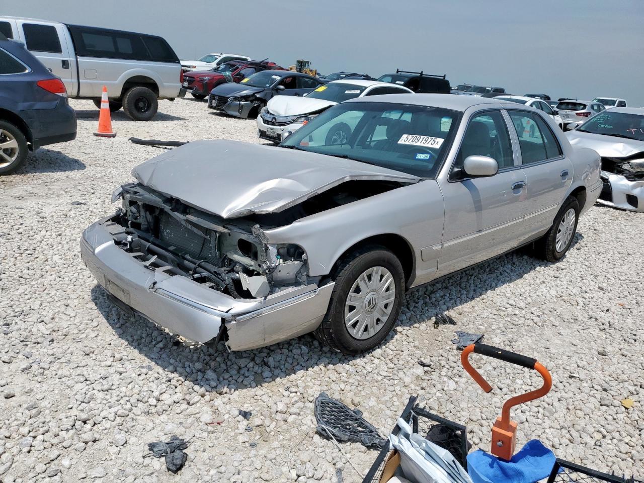 2004 Mercury Grand Marquis Gs Copart, lot number: 57091975, vin: 2MEFM74W94X683389. Thumbnail 1