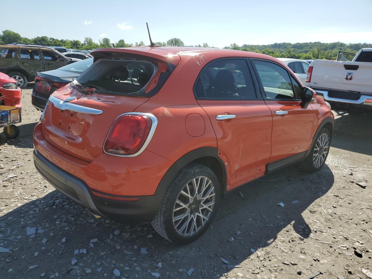 2016 Fiat 500X Trekking Copart, lot number: 58245275, vin: ZFBCFXCT7GP373518. Thumbnail 3