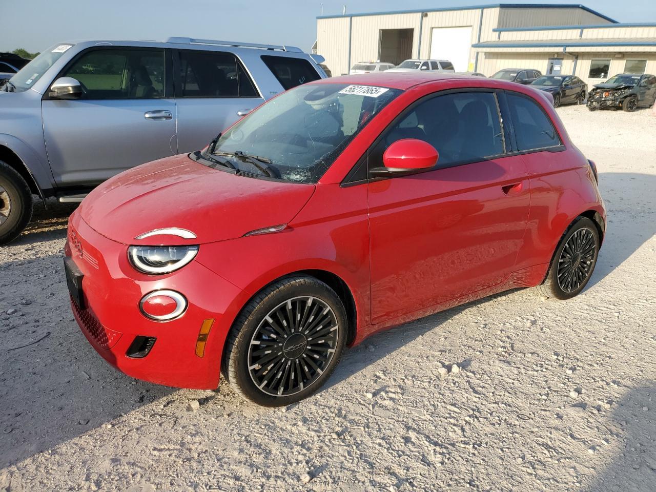 2024 Fiat 500 E Red Copart, lot number: 56217865, vin: ZFAFFAA43RX204819. Thumbnail 1