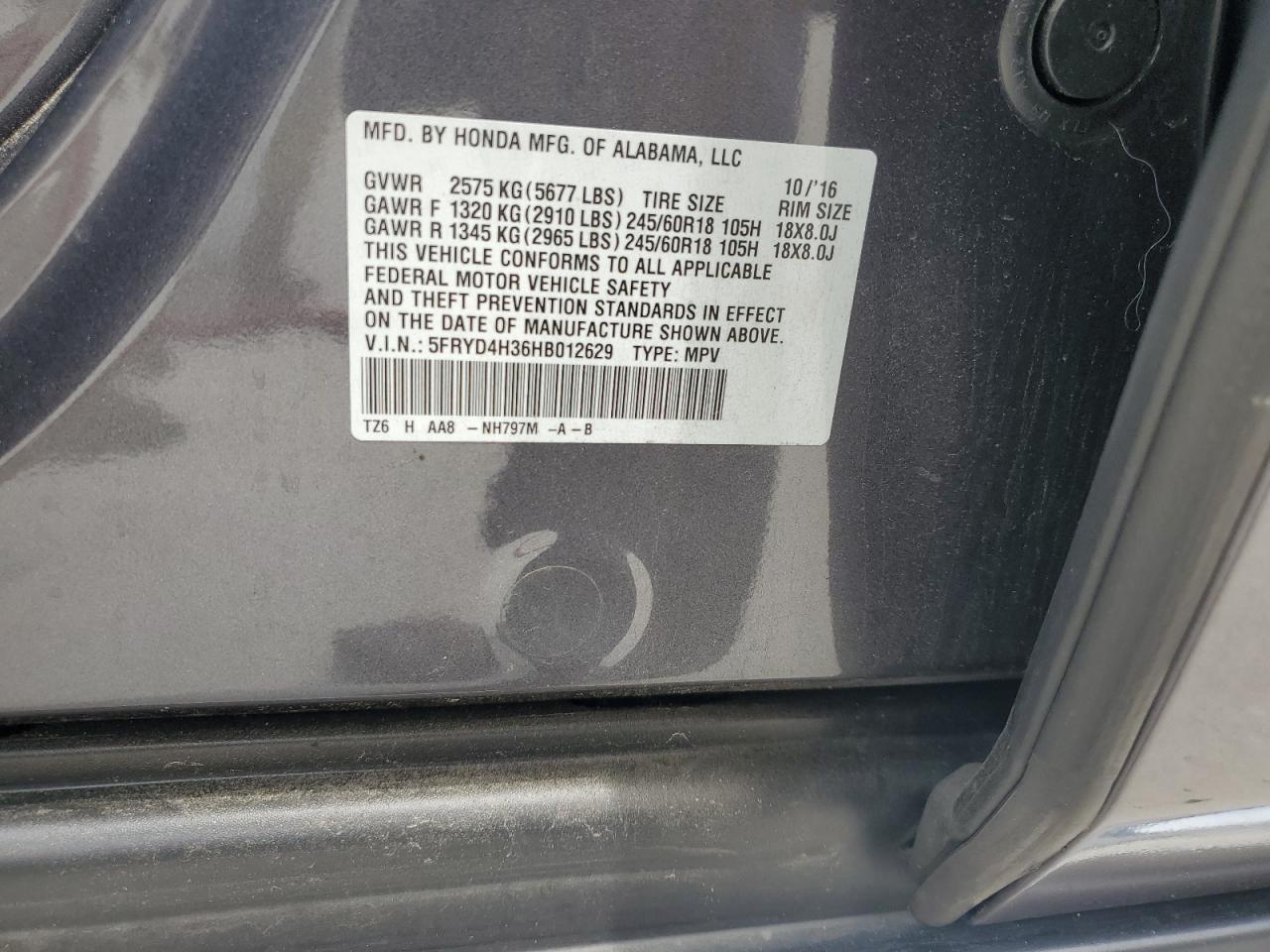 2017 Acura Mdx Copart, lot number: 58475795, vin: 5FRYD4H36HB012629. Thumbnail 14