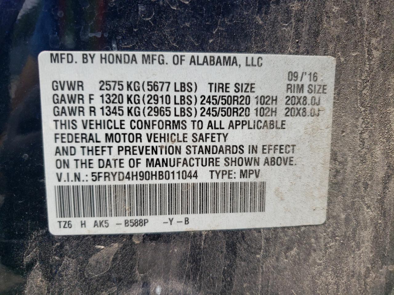 2017 Acura Mdx Advance Copart, lot number: 55206385, vin: 5FRYD4H90HB011044. Thumbnail 14