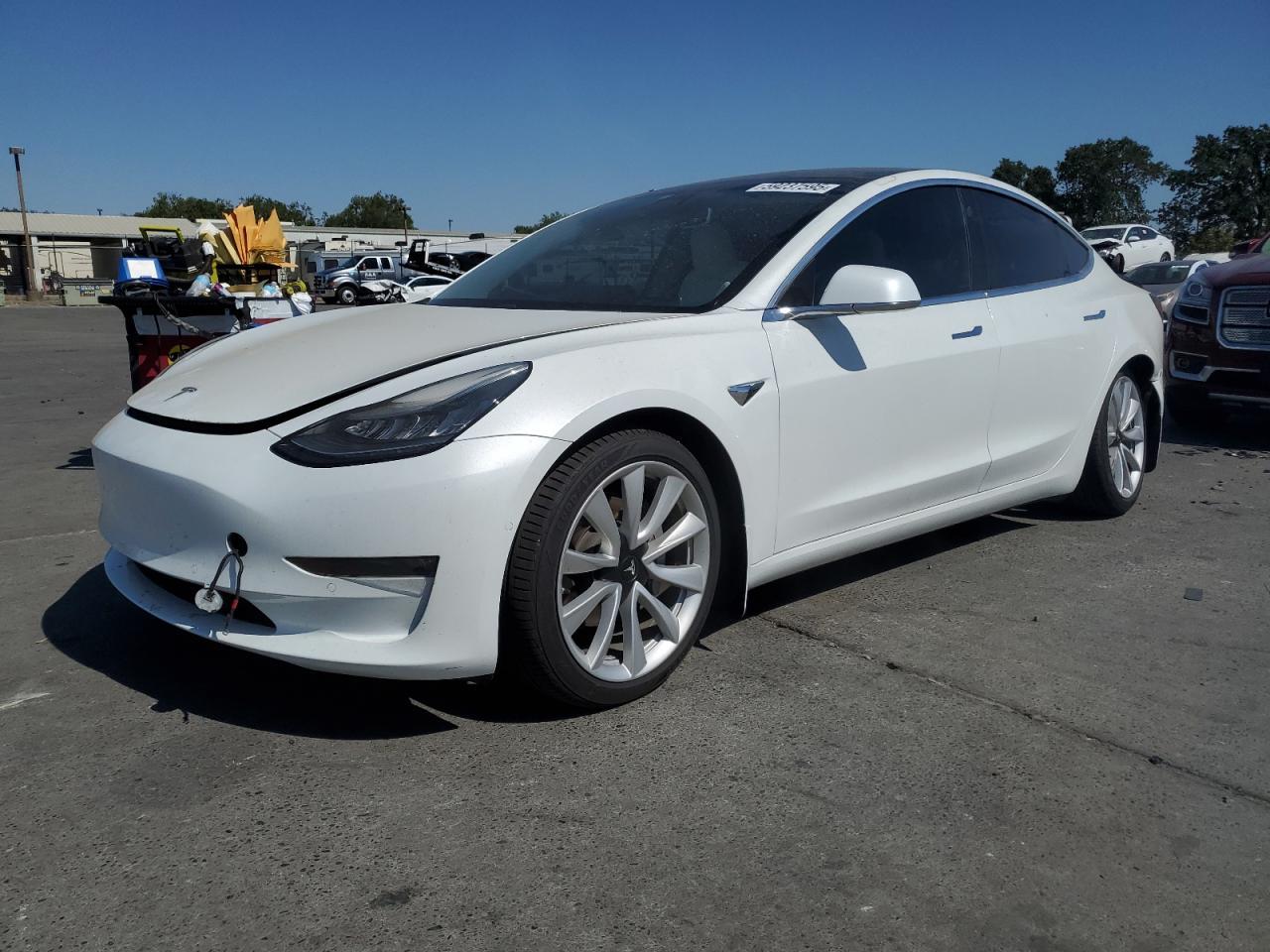 2018 Tesla Model 3 Copart, lot number: 59237595, vin: 5YJ3E1EB0JF112248. Thumbnail 1