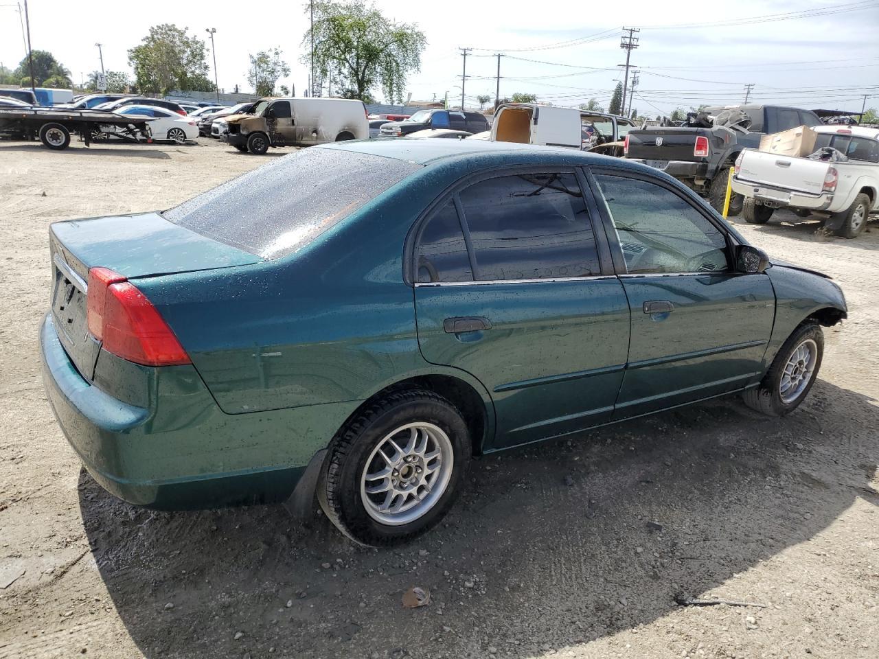 2001 Honda Civic Lx Copart, lot number: 56766155, vin: JHMES16571S004494. Thumbnail 3
