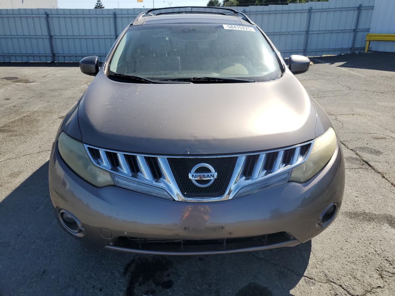 2009 Nissan Murano S Copart, lot number: 58470225, vin: JN8AZ18W99W123979. Thumbnail 5
