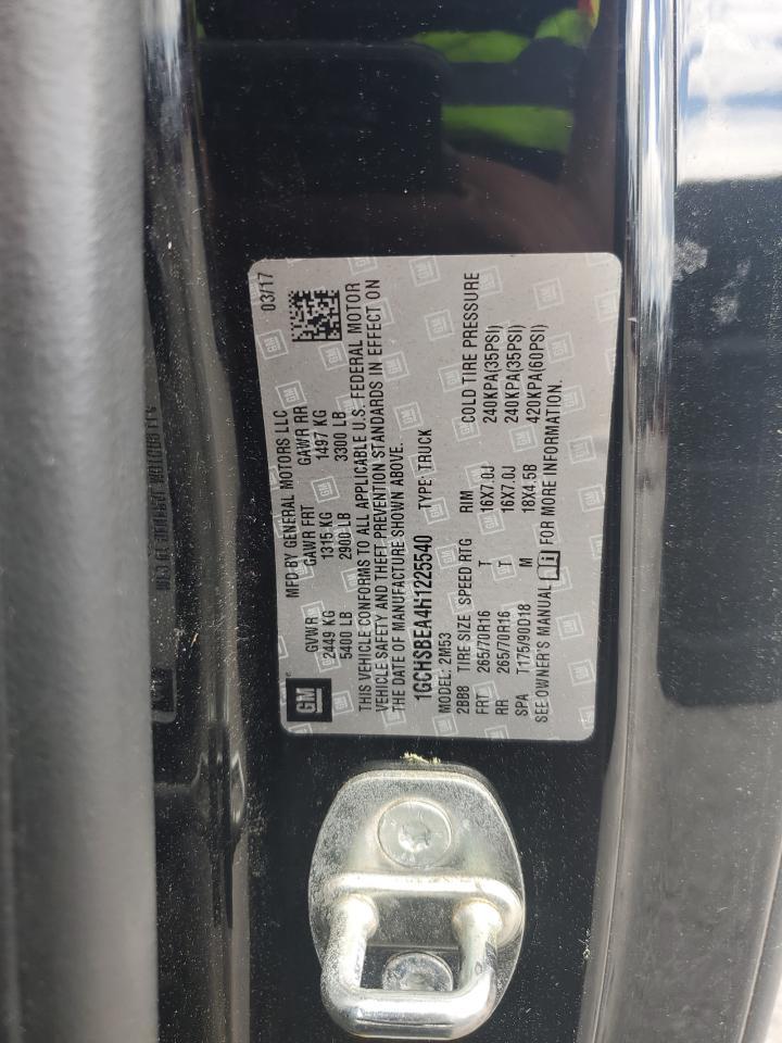 2017 Chevrolet Colorado Copart, lot number: 56824745, vin: 1GCHSBEA4H1225540. Thumbnail 12