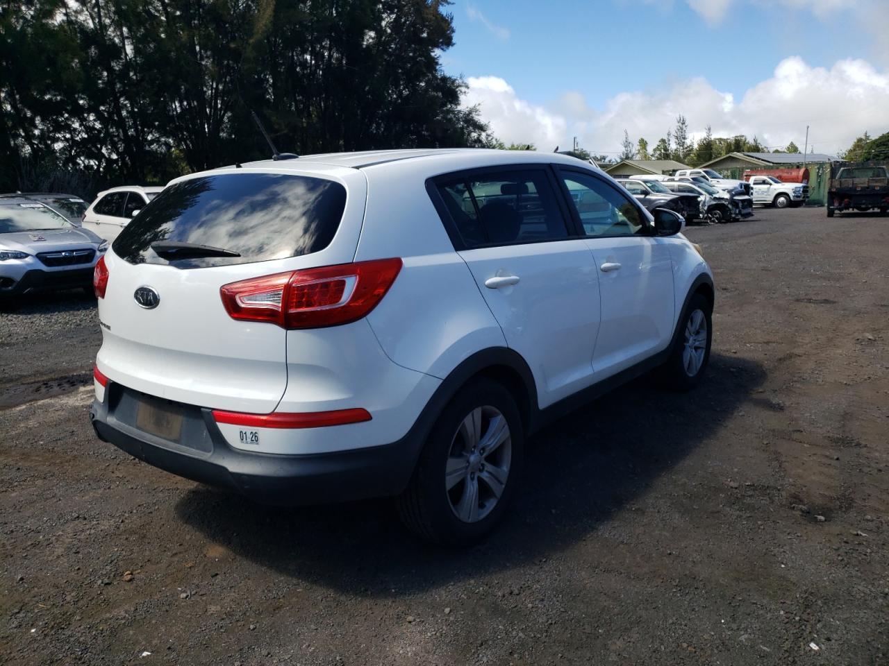 2012 Kia Sportage Base Copart, lot number: 58069505, vin: KNDPB3A27C7238160. Thumbnail 3