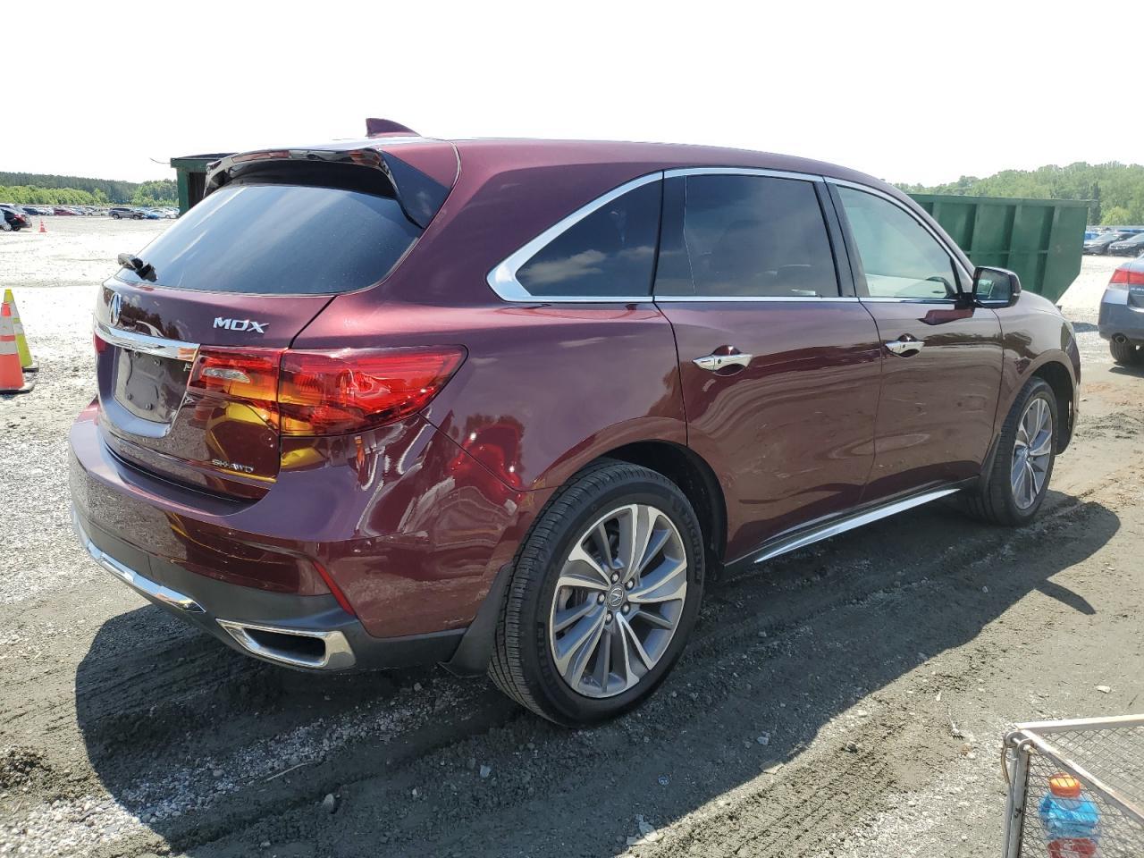 2018 Acura Mdx Technology Copart, lot number: 56450505, vin: 5J8YD4H79JL013024. Thumbnail 3