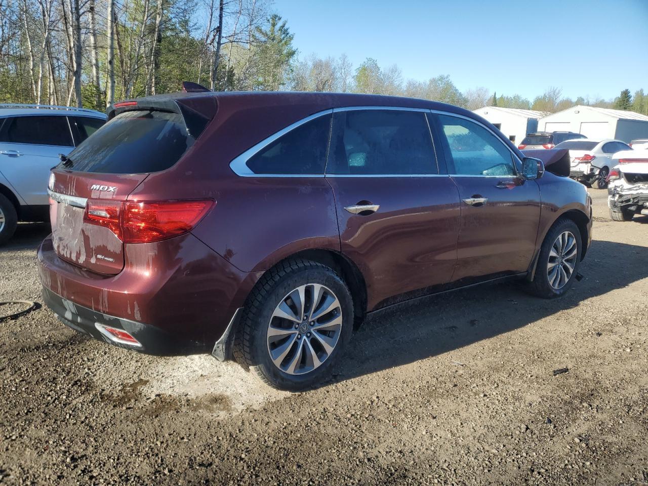 2016 Acura Mdx Technology Copart, lot number: 55939355, vin: 5FRYD4H48GB503243. Thumbnail 3