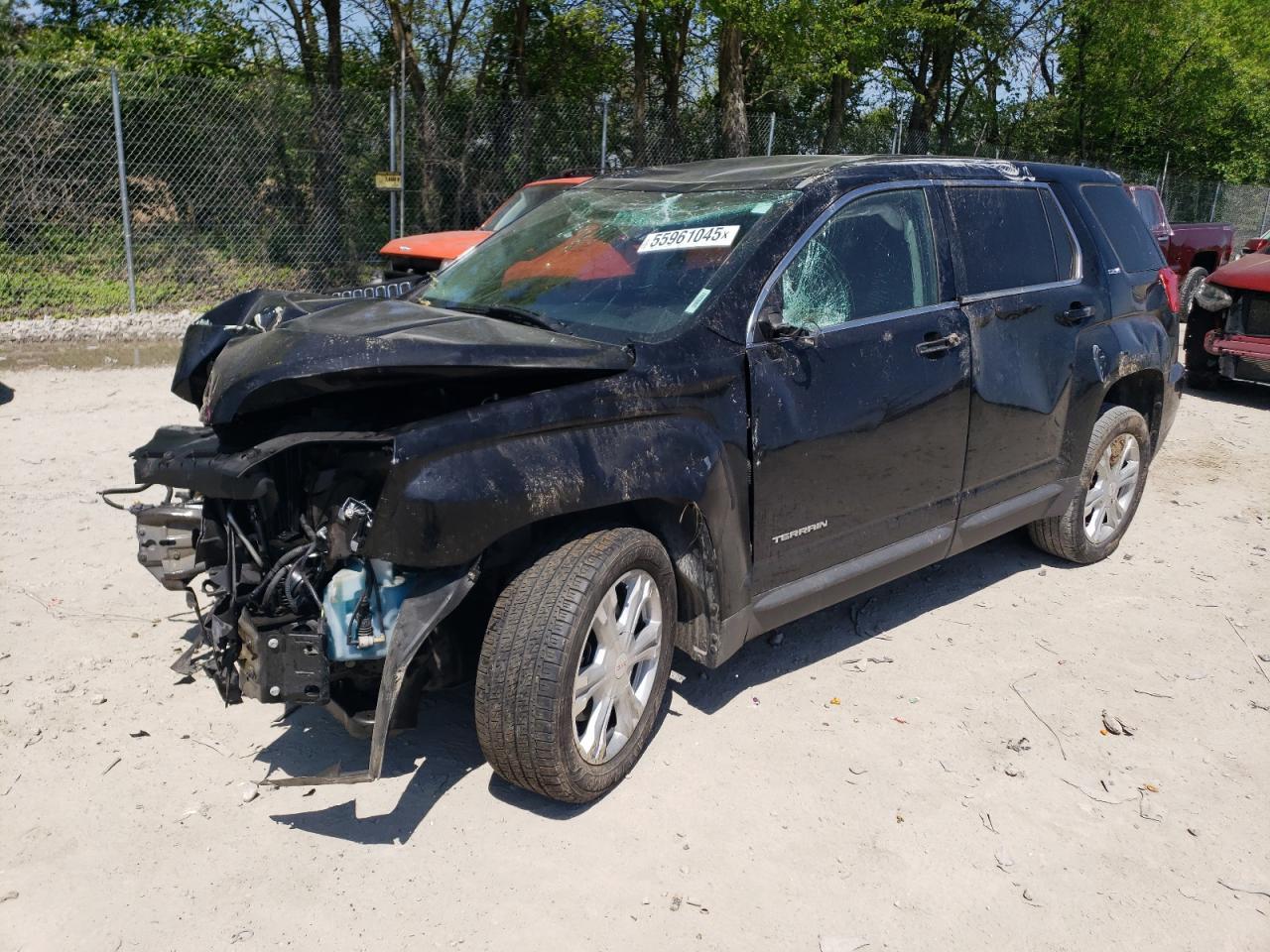 2017 GMC Terrain Sle Copart, lot number: 55961045, vin: 2GKALMEK7H6342002. Thumbnail 1