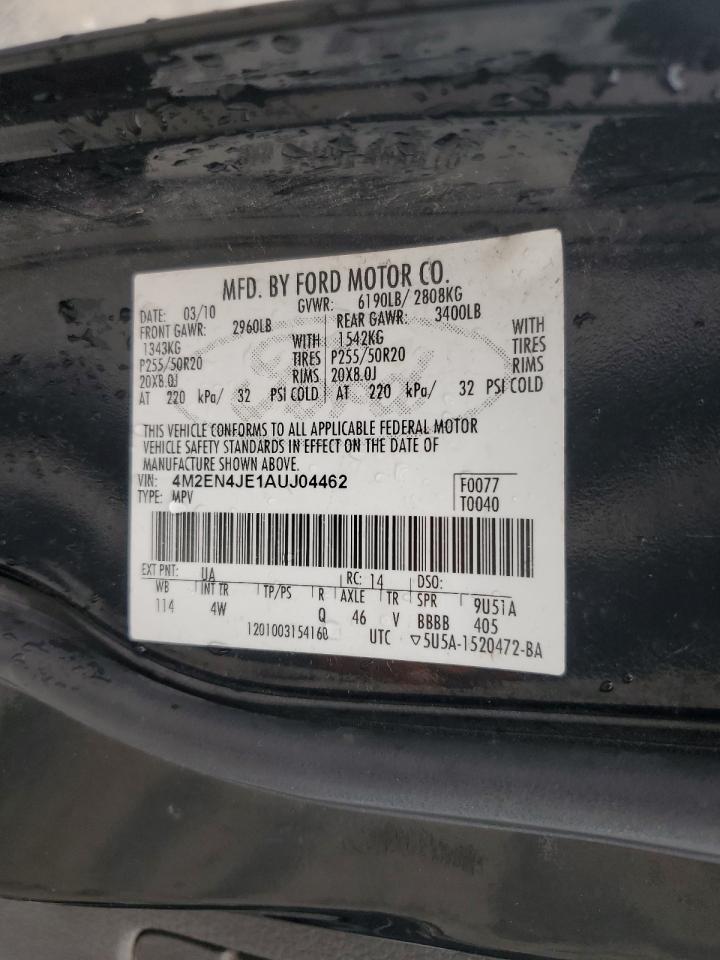 2010 Mercury Mountaineer Premier Copart, lot number: 58525555, vin: 4M2EN4JE1AUJ04462. Thumbnail 14