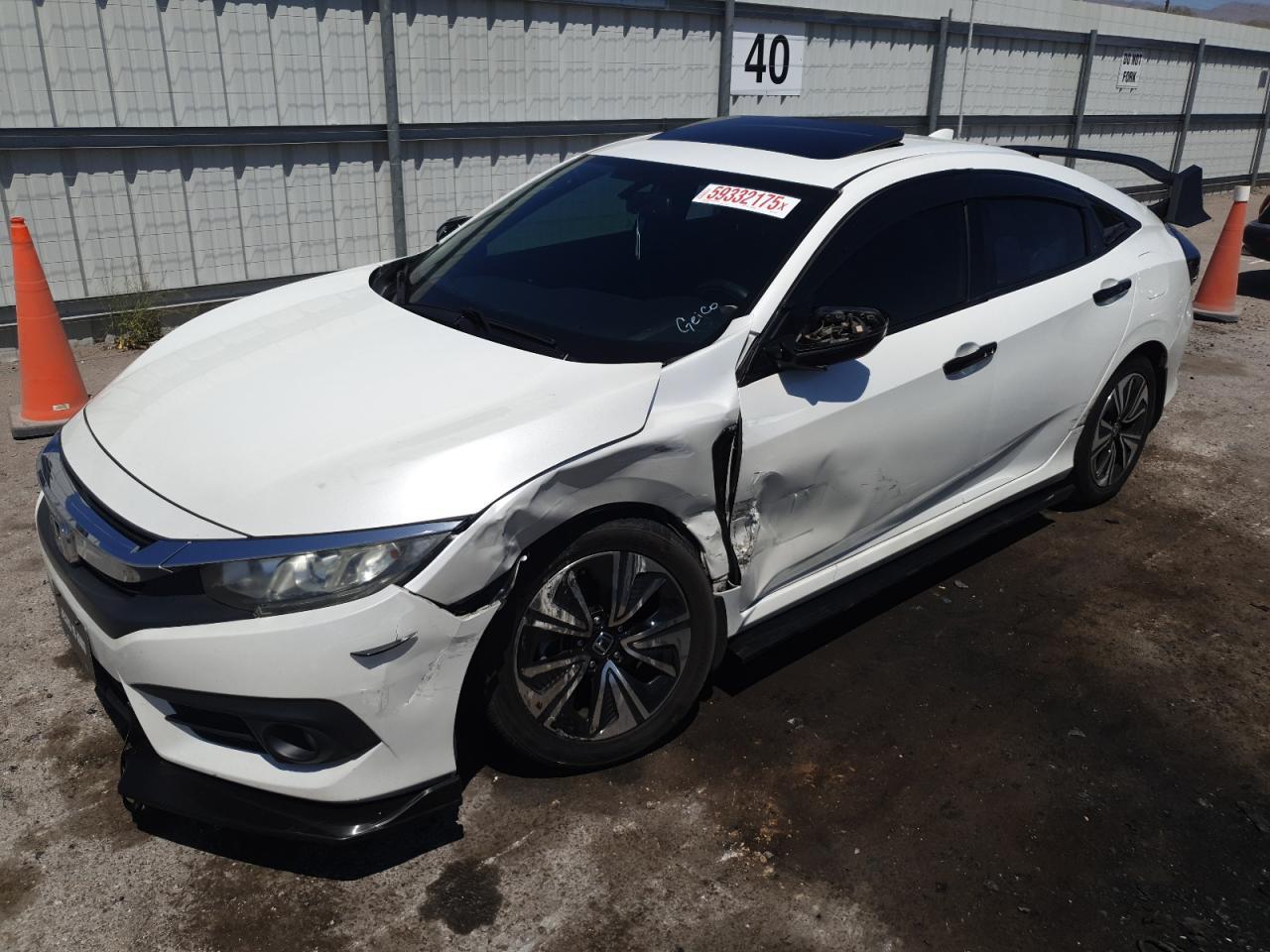 2016 Honda Civic Exl Copart, lot number: 59332175, vin: 2HGFC1F75GH643978. Thumbnail 1