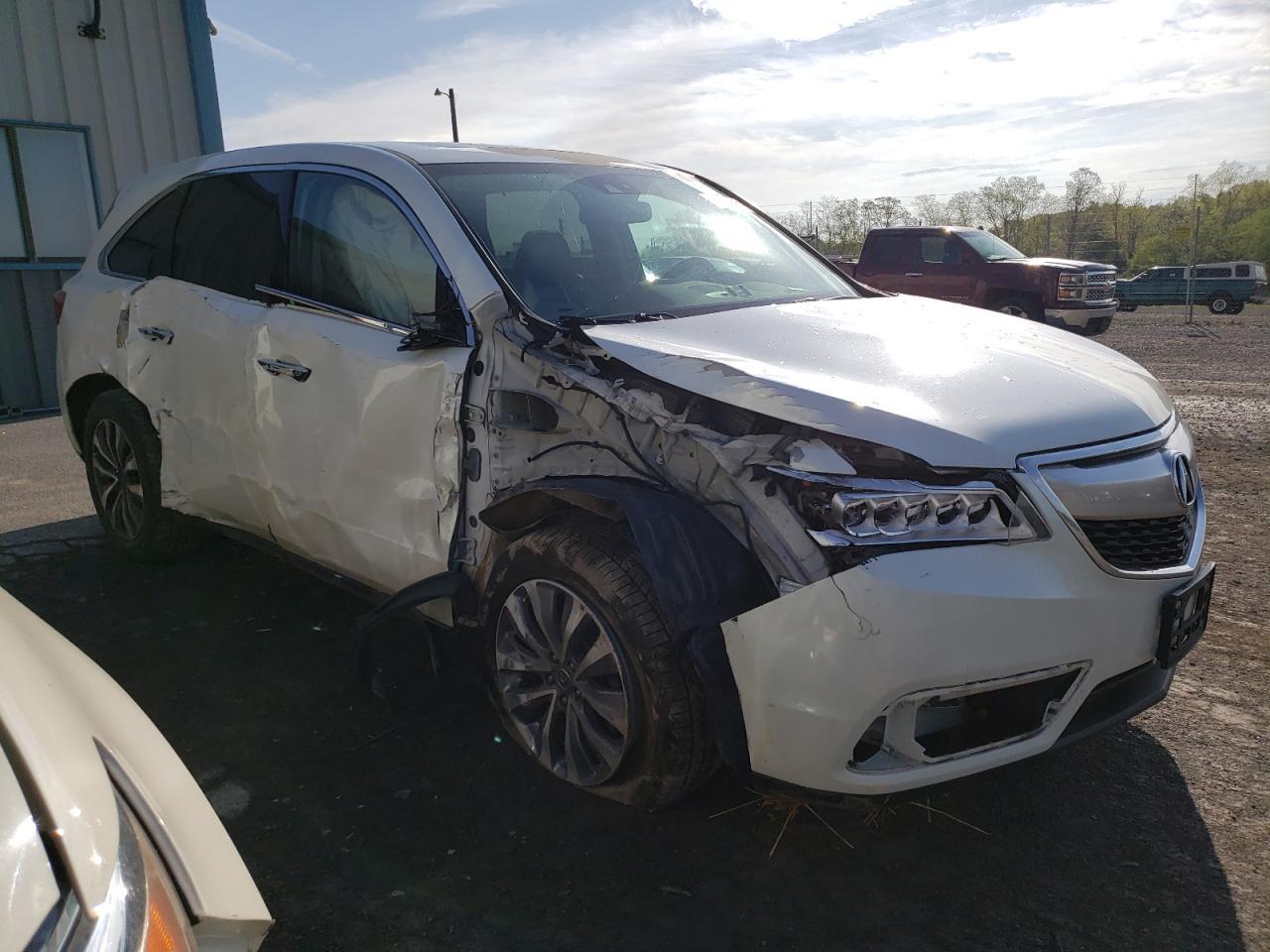2014 Acura Mdx Technology Copart, lot number: 55104255, vin: 5FRYD4H6XEB040956. Thumbnail 4