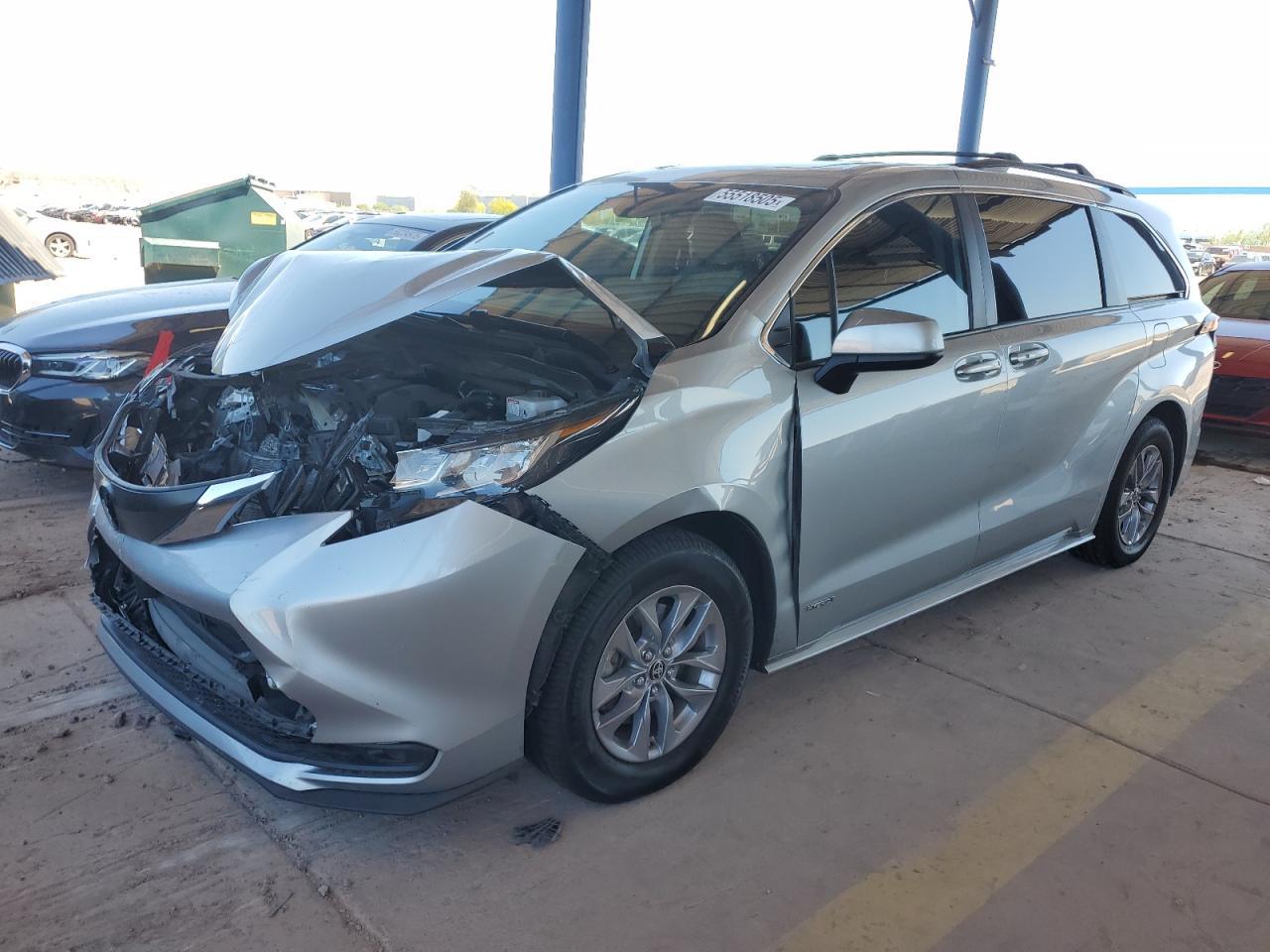 2021 Toyota Sienna Le Copart, lot number: 55518505, vin: 5TDBRKEC3MS068342. Thumbnail 1