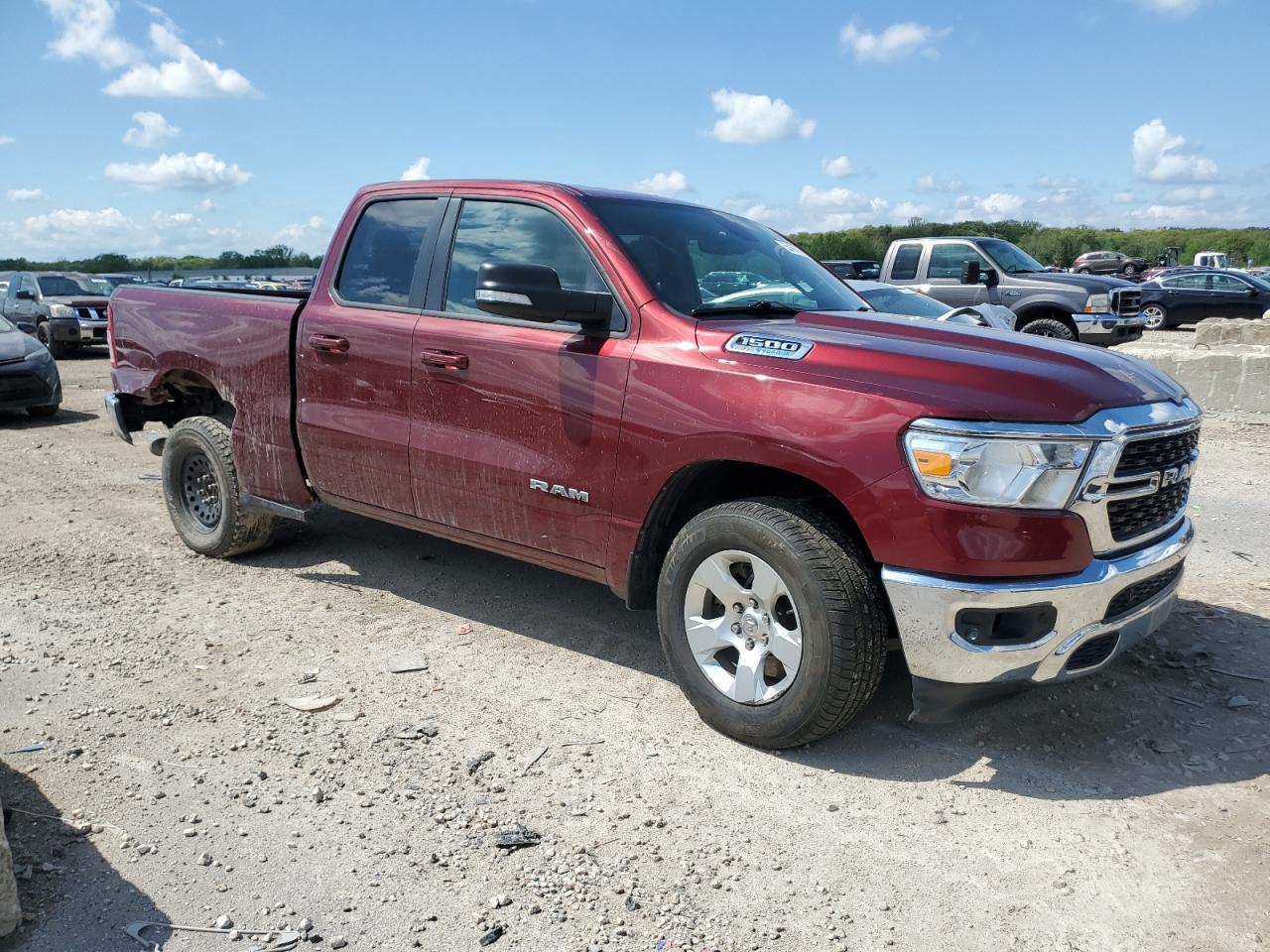 2022 Ram 1500 Big Horn/Lone Star Copart, lot number: 55498705, vin: 1C6SRFBT0NN468742. Thumbnail 4