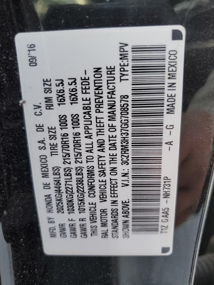 2016 Honda Cr-V Lx Copart, lot number: 56874435, vin: 3CZRM3H37GG708578. Thumbnail 13