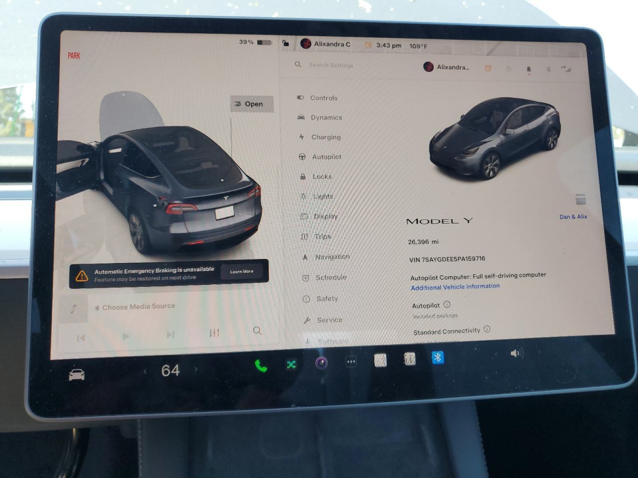 2023 Tesla Model Y Copart, lot number: 58844205, vin: 7SAYGDEE5PA159716. Thumbnail 9