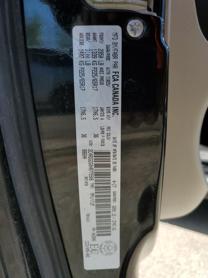 2017 Dodge Grand Caravan Crew Copart, lot number: 55497955, vin: 2C4RDGDG0HR775508. Thumbnail 13