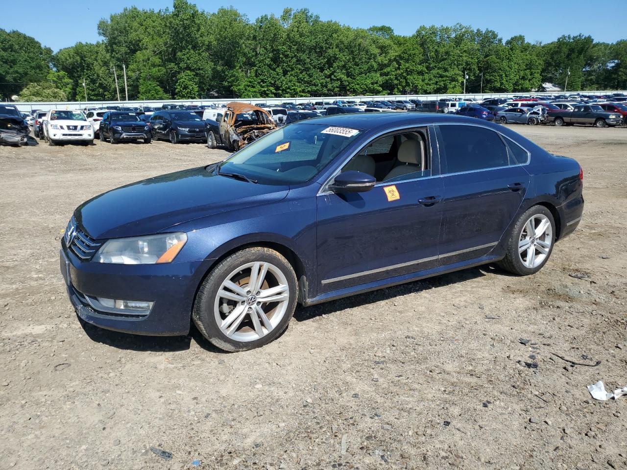 2012 Volkswagen Passat Sel Copart, lot number: 56003555, vin: 1VWCN7A31CC065892. Thumbnail 1