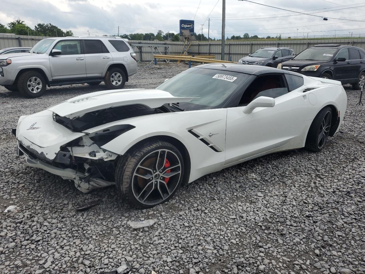 2017 Chevrolet Corvette Stingray 2Lt Copart, lot number: 58973455, vin: 1G1YD2D77H5100579. Thumbnail 1
