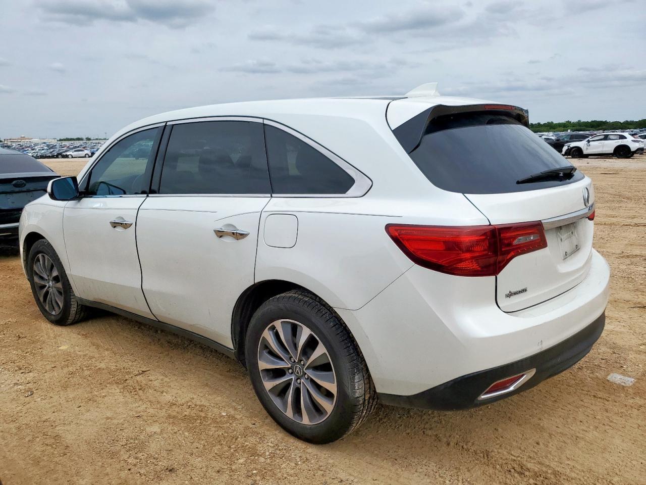 2016 Acura Mdx Technology Copart, lot number: 56999405, vin: 5FRYD4H68GB028436. Thumbnail 2