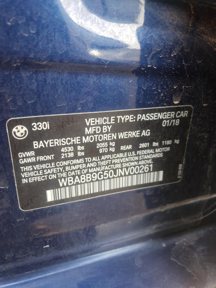 2018 BMW 330 I Copart, lot number: 58027515, vin: WBA8B9G50JNV00261. Thumbnail 12