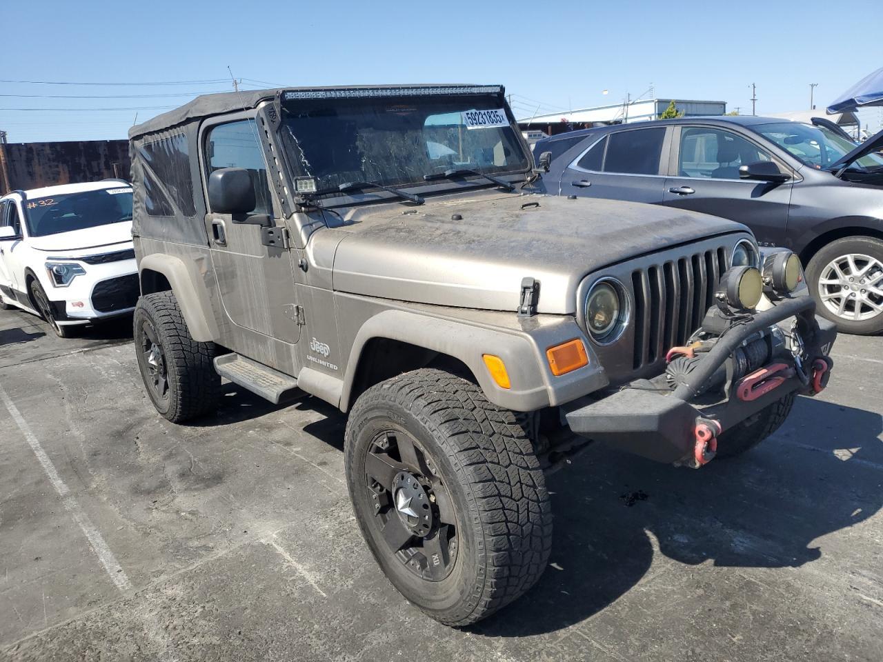 2005 Jeep Wrangler / Tj Unlimited Copart, lot number: 59231835, vin: 1J4FA44S05P328442. Thumbnail 4
