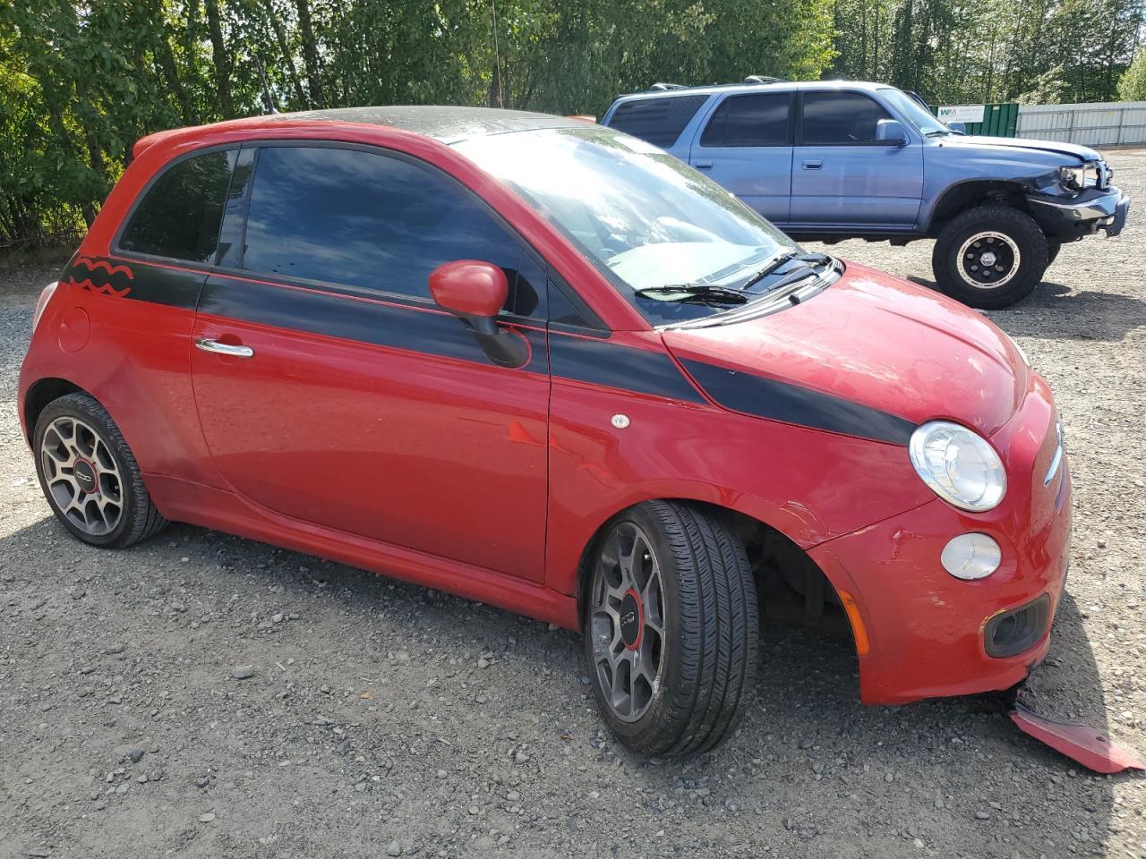 2014 Fiat 500 Sport Copart, lot number: 59298925, vin: 3C3CFFBR4ET208651. Thumbnail 4