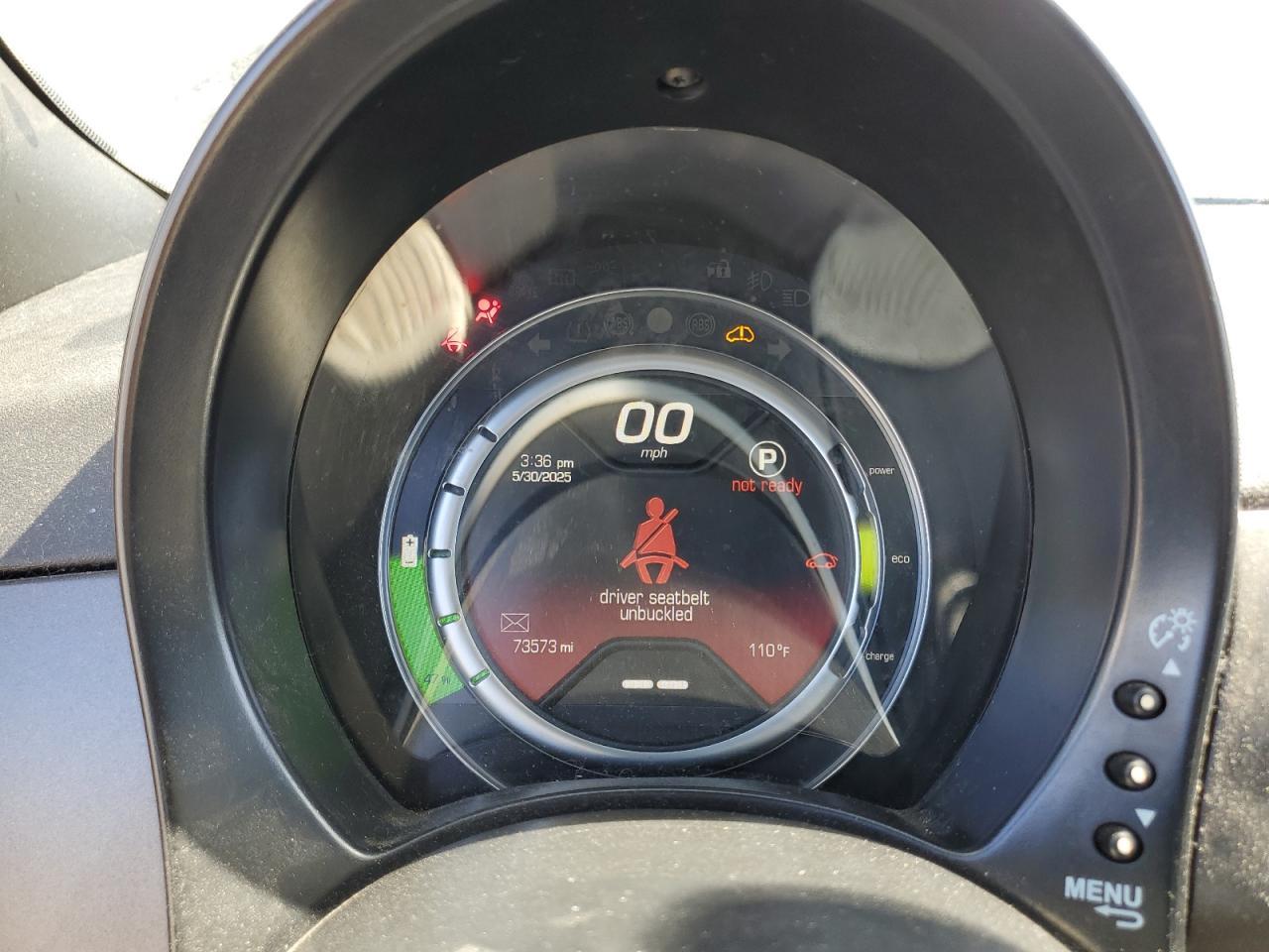 2017 Fiat 500 Electric Copart, lot number: 58774295, vin: 3C3CFFGE1HT598411. Thumbnail 9