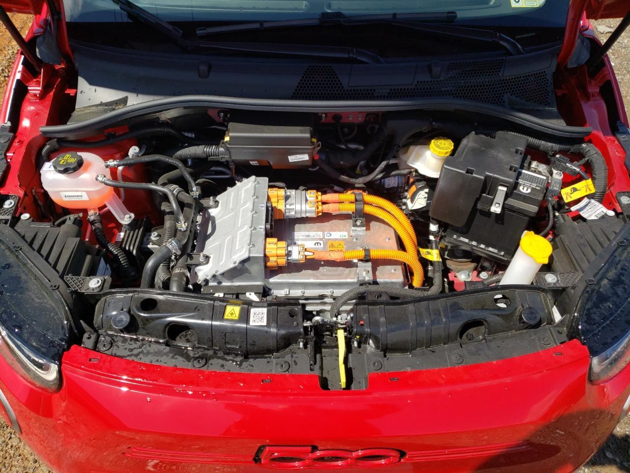 2024 Fiat 500 E Red Copart, lot number: 56752225, vin: ZFAFFAA45RX206538. Thumbnail 12