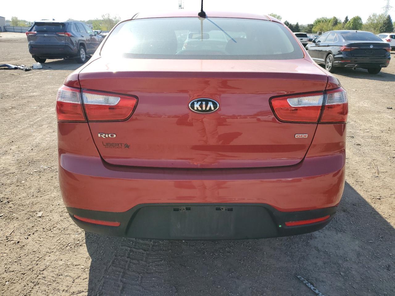 2015 Kia Rio Lx Copart, lot number: 56112455, vin: KNADM4A33F6503529. Thumbnail 6