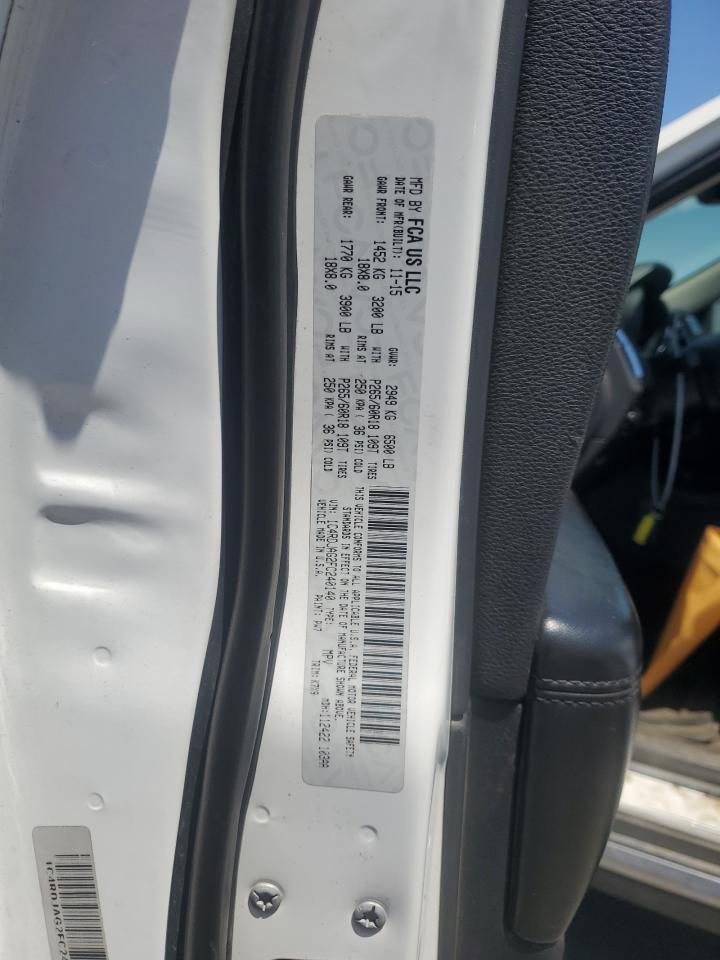 2015 Dodge Durango Sxt Copart, lot number: 56424555, vin: 1C4RDJAG2FC240140. Thumbnail 13