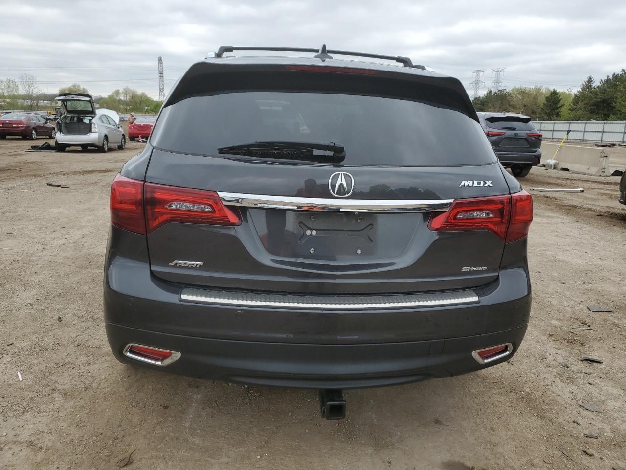 2016 Acura Mdx Advance Copart, lot number: 55525135, vin: 5FRYD4H98GB014983. Thumbnail 6