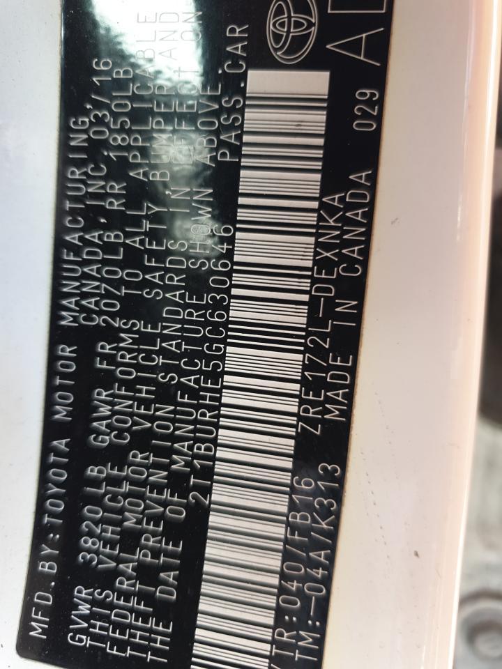 2016 Toyota Corolla L Copart, lot number: 56782475, vin: 630646. Thumbnail 12