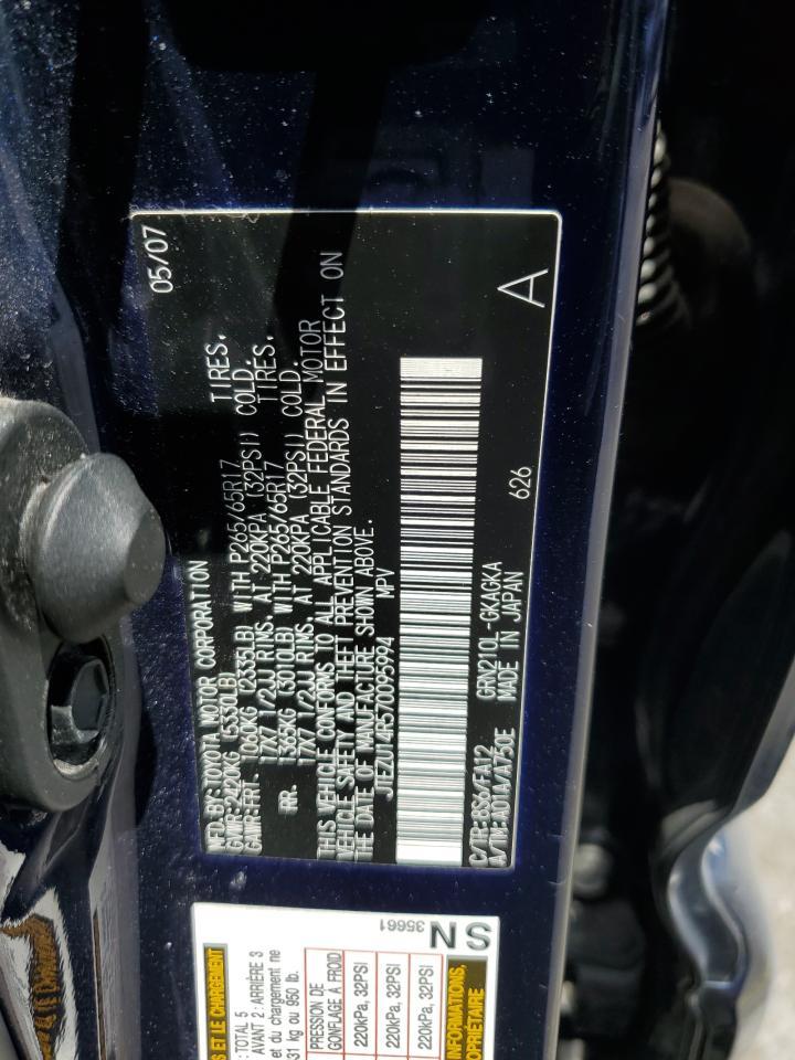 2007 Toyota 4Runner Sr5 Copart, lot number: 57813275, vin: JTEZU14R570095994. Thumbnail 14