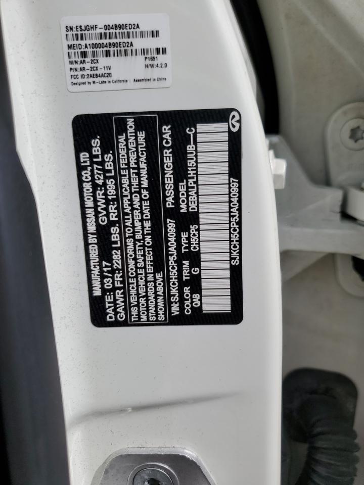 2018 Infiniti Qx30 Base Copart, lot number: 58822695, vin: SJKCH5CP5JA040997. Thumbnail 13