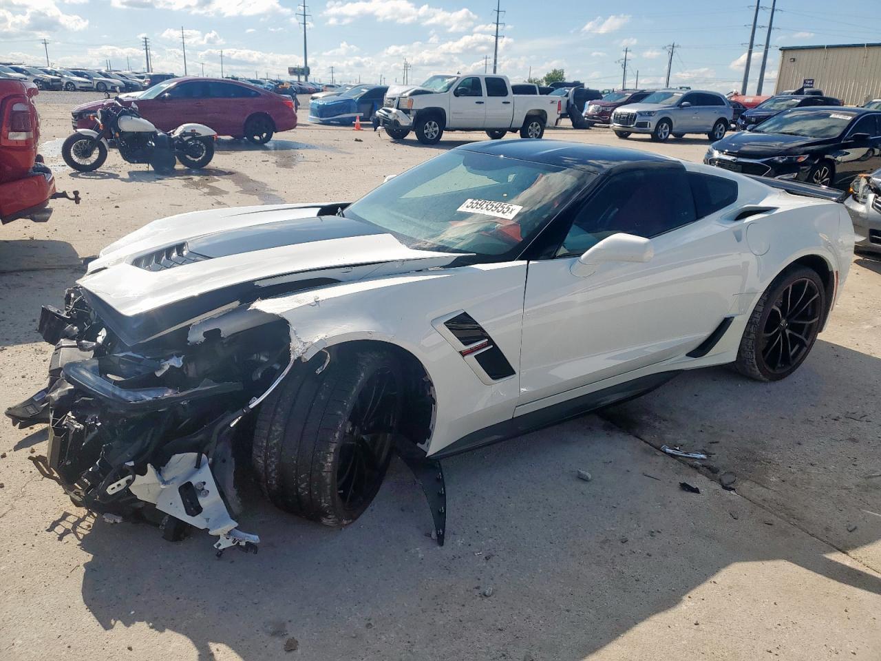 2019 Chevrolet Corvette Grand Sport 3Lt Copart, lot number: 55935955, vin: 1G1Y12D7XK5104397. Thumbnail 1